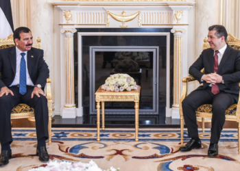 مه‌سرور بارزانى و جێگرێ سه‌رۆكێ په‌رله‌مانێ ئوردنێ پێشڤه‌برنا په‌یوه‌ندییان گوتوبێژكر