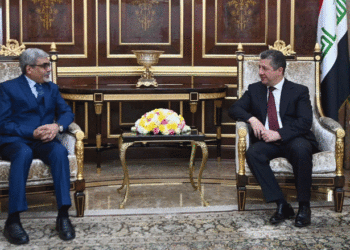 مه‌سرور بارزانى و كونسۆلێ گشتییێ نوو یێ هندستانێ ل هه‌رێما كوردستانێ كۆمبوون