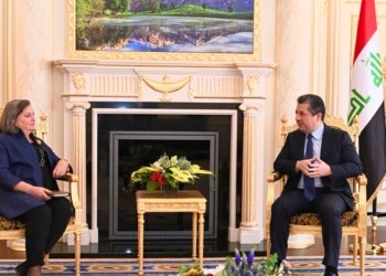 سه‌رۆكوه‌زیران مه‌سرور بارزانی دگه‌ل جێگرا وه‌زیرێ ده‌رڤه‌ یێ ئه‌مریكا كۆمبوو