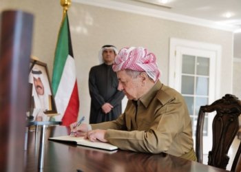 سه‌رۆك بارزانى سه‌ره‌دانا كونسۆلخانه‌یا كوێتێ كر