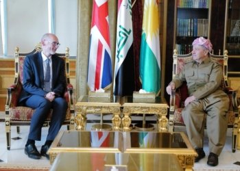 سەرۆک بارزانی پێشوازی ل بالیۆزێ بریتانیا ل عێراقێ كر