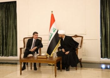 نێچيرڤان بارزانى ل ‌گه‌ل قه‌يس خه‌زعه‌لى كۆمبوو