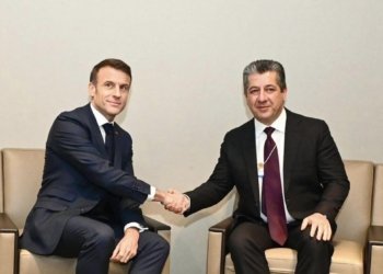 مه‌سرور بارزانى دگه‌ل سه‌رۆكێ فره‌نسا كۆمبوو