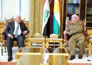 سه‌رۆك بارزانى پێشوازى ل سه‌رۆكێ ده‌سته‌یا حه‌شدا شه‌عبى كر