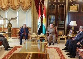 سەرۆك بارزانی پێشوازی ل سەرۆکێ بازنەیا هەلبژارتنان و ئەندامەكێ جڤاتا کومیسیۆنا بلند یا هەلبژارتنێن عیراقێ کر