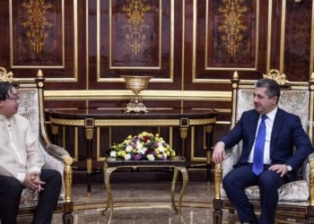 مه‌سرور بارزانی پێشوازی ل بالیۆزێ نوو یێ فلیپینێ ل عێراقێ كر