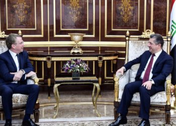 مەسرور بارزانی پێشوازی ل بالیۆزێ فرەنسا ل عیراقێ كر