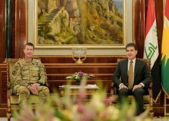 نێچیرڤان بارزانى و فه‌رمانده‌یێ گشتییێ هه‌ڤپه‌یمانان دووپاتى ل ئێكخستنا هێزێن پێشمه‌رگه‌ى كر