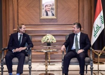 مه‌سرور بارزانى پێشوازى ل كونسۆلێ نوو یێ بریتانیا كر