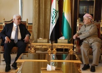 سەرۆک بارزانی پێشوازی ل سەرۆکێ دەستەیا حەشدا شەعبی كر