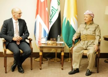 سەرۆک بارزانی ل بەغدا پێشوازی ل باڵیۆزێ بریتانیا ل عیراقێ کر