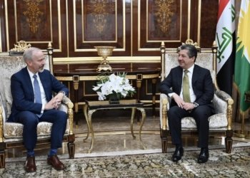 مەسرور بارزانی و کونسۆلێ ئەمریکا بابەتێ هەلبژارتنێن پەرلەمانێ كوردستانێ گوتۆبێژ كر