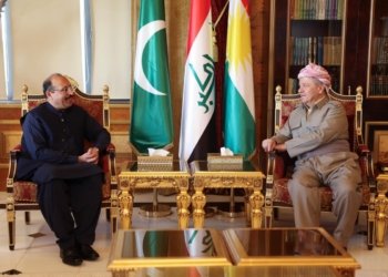 سەرۆك بارزانی پێشوازی ل بالیۆزێ پاكستانێ ل عێراقێ كر