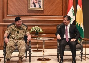 مه‌سرور بارزانى و شانده‌كێ سه‌ربازییێ بریتانى: پێدڤییه‌ پشته‌ڤانیكرنا هێزێن پێشمه‌رگه‌ى یا به‌رده‌وامبیت