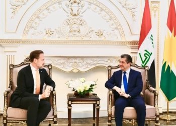 مەسرور بارزانی سەرپەرشتییا ئیمزاکرنا ڕێککەڤتنه‌كا بازرگانی یا دناڤبه‌را هەرێما کوردستانێ و بريتانيا دا کر