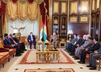 سەرۆك بارزانی پێشوازی ل سەرۆكوەزیرێن عێراقا فیدڕالی كر