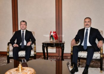 مه‌سرور بارزانى دگه‌ل وه‌زیرێ ده‌رڤه‌ یێ توركیا كۆمبوو