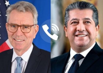 مەسرور بارزانی و جێفری پایت د پەیوەندییەكا تەلەفۆنیدا بەحس ل پەیوەندییێن هەولێر و بەغدا کر