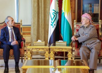 سەرۆك بارزانی پێشوازی ل سەرۆكێ بەرەیێ توركمانییێ عێراقی كر