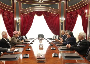 سەرۆك بارزانی پێشوازی ل شاندەكێ هەڤپشكێ سێ پارتێن باكور كر