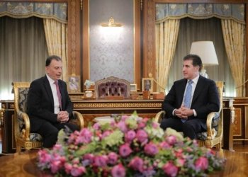 نێچيرڤان بارزانى پێشوازی ل كونسولێ گشتيیێ نوو یێ فه‌له‌ستينێ كر