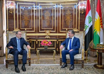 مەسرور بارزانی پێشوازی ل بالیۆزێ ڕووسیا ل عیراقێ كر