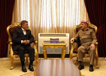 سەرۆك بارزانی پێشوازی ل عزەت شابەندەر كر