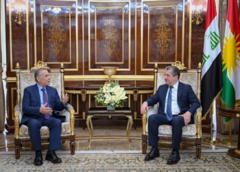 مەسرور بارزانی و بالیۆزێ یونانێ دووپاتی ل پێشڤەبرنا پەیوەندییان كر