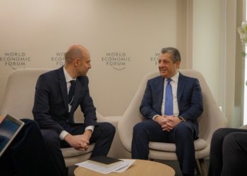 وه‌زیرێ ده‌رڤه‌یێ فره‌نسا سلاڤێن ماکرۆنی گه‌هاندنه‌ مه‌سرور بارزانی