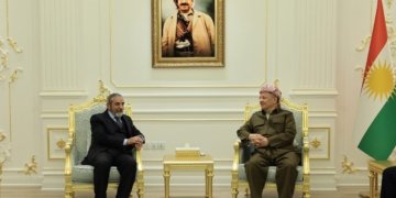 سەرۆك بارزانی پێشوازی ل ئەمیندارێ گشتییێ ئێكگرتوویا ئیسلامی كر