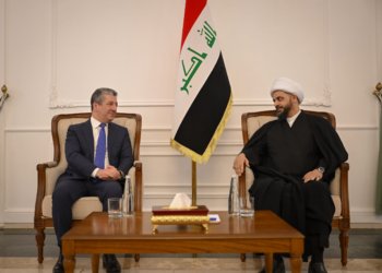 مەسرور بارزانی و قەیس خەزعەلی دووماهی پێشهاتێن دەڤەرێ گۆتووبێژ كرن