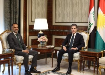 نێچیرڤان بارزانی و بالیۆزێ بریتانیا رەوشا دەڤەرێ گۆتوبێژ کر