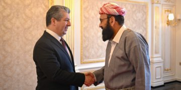 سەرۆکێ حکومەتا هەرێما کوردستان پێشوازی ل میرێ ئێزدییان كر