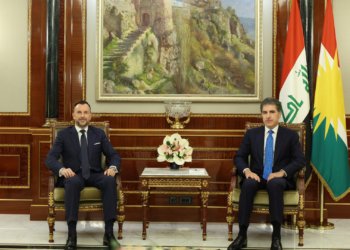 نێچیرڤان بارزانی بۆ وه‌رگرتنا مەدالیا ڕێزلێنانێ سوپاسییا حكومەتا ئیتالیا كر
