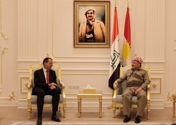 سەرۆک بارزانی پێشوازی ل کۆنسولێ گشتییێ فرەنسا ل هەولێرێ كر