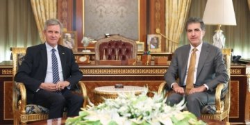 سەرۆکێ هەرێما کوردستانێ سوپاسییا کۆنسولێ گشتییێ ئەلمانیا كر