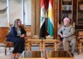 سەرۆک بارزانی پێشوازی ل کۆنسولا گشتییا بریتانیا ل هەولێرێ كر